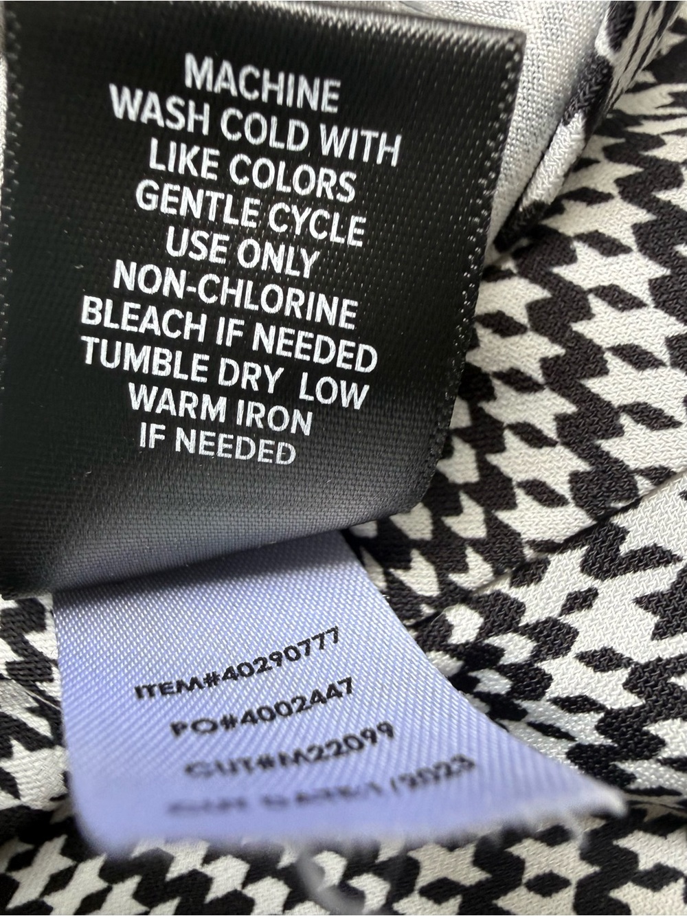 Torrid Mini Studio Knit Cinch Front Skater Dress Size 1X Black White Houndstooth - Picture 12 of 12